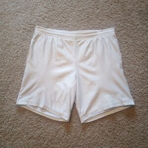 Starter Athletic Shorts Mens Medium 34" Waist White Mesh Polyester Gym Training